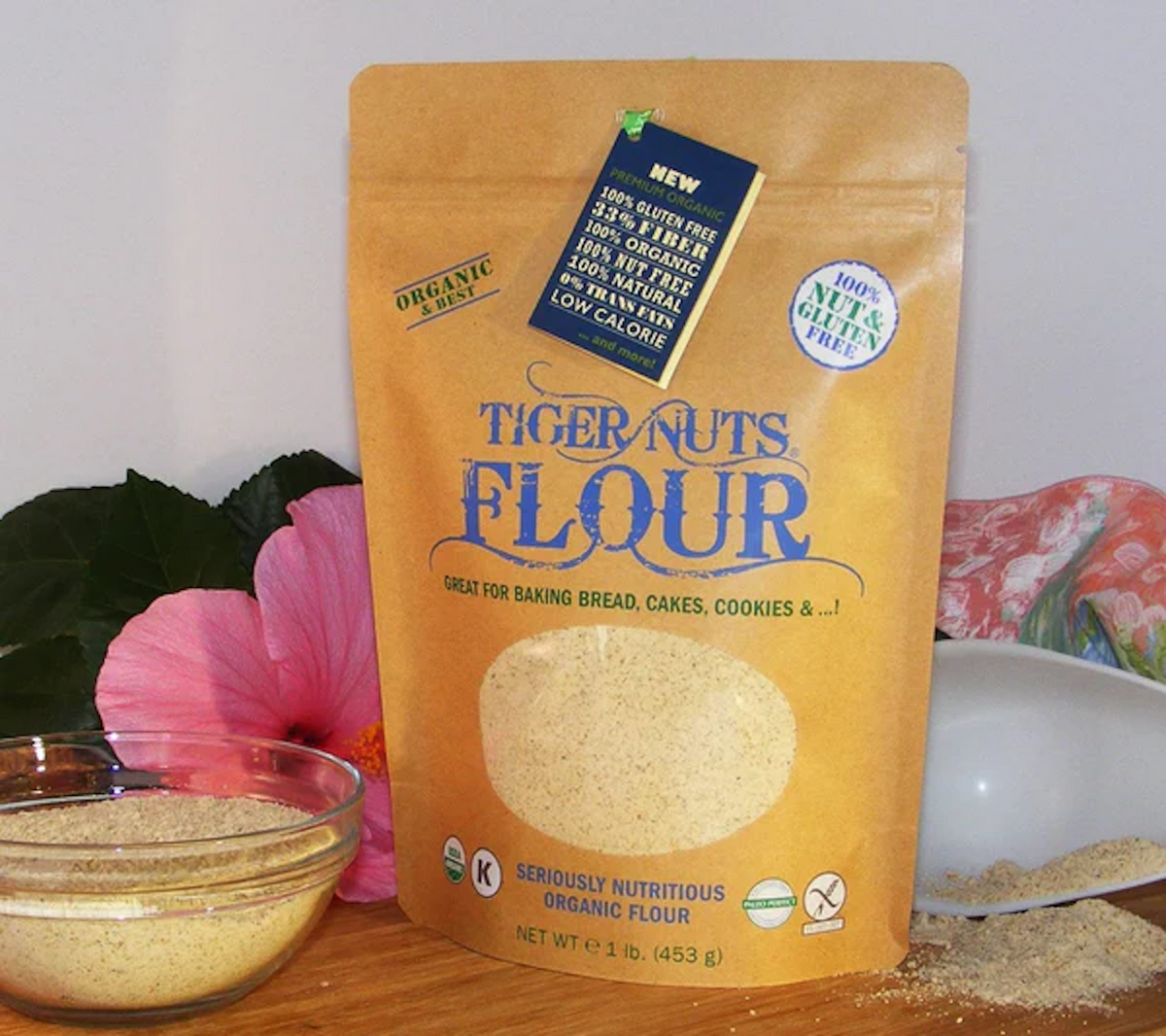 Tiger Nuts Flour in 1 lbs bag - 24 bags by Farm2Me