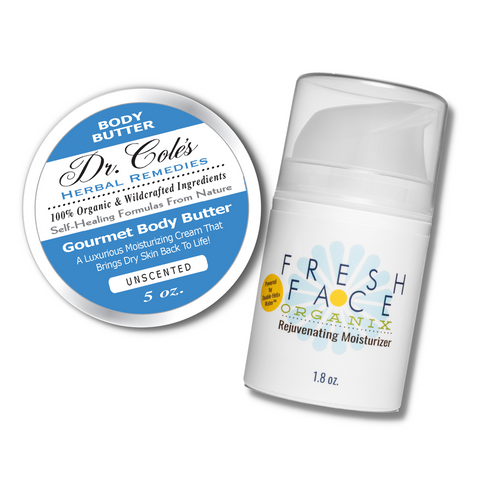 Fresh Face Cream and Dr. Cole's Body Butter Bundle by COLEHERBALS