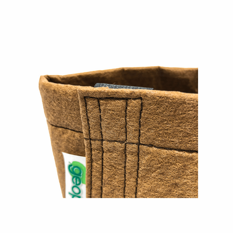GeoPot Fabric  Pot with Velcro - Tan by Geopot