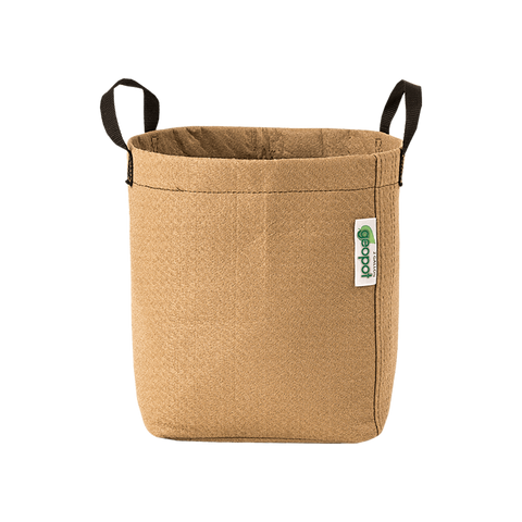 GeoPot Fabric Pot with Handles - Tan by Geopot