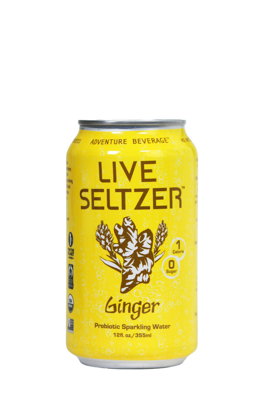 Ginger Energy Live Seltzer (case of 12) by KombuchaTown