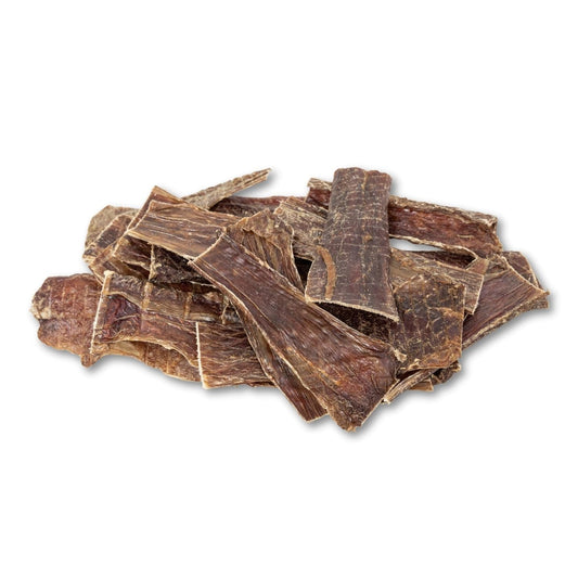 All-Natural Beef Gullet Flats/Strips Dog Treats 6" (25/case) by American Pet Supplies