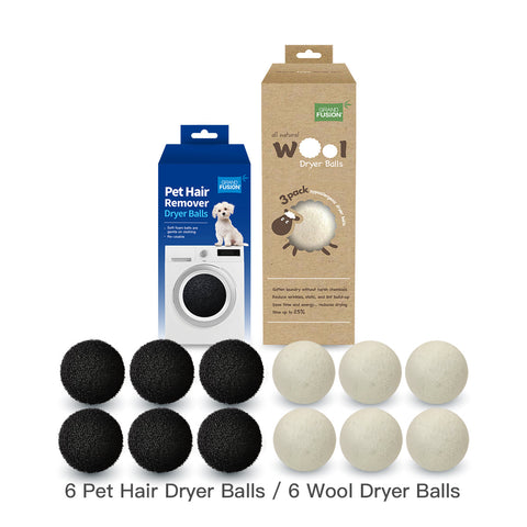Pet Hair Remover Dryer Balls - From Grand Fusion by Grand Fusion Housewares, LLC