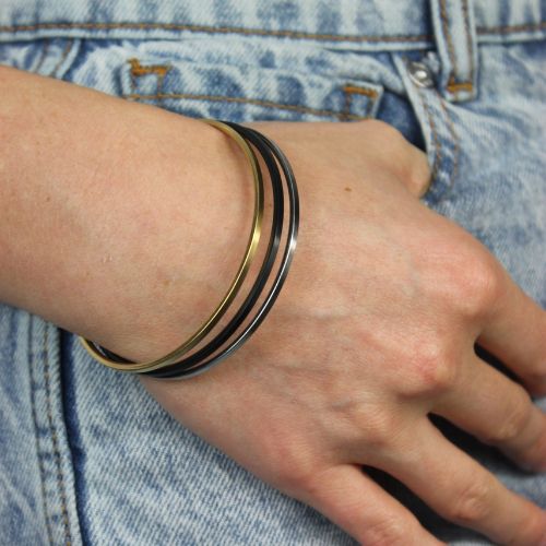 Hannah Tri-Tone Bracelets by Made for Freedom