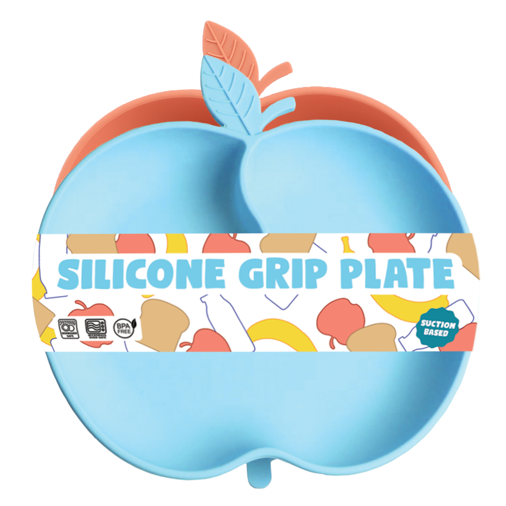 Silicone Grip Kids Plate (2 Pack)