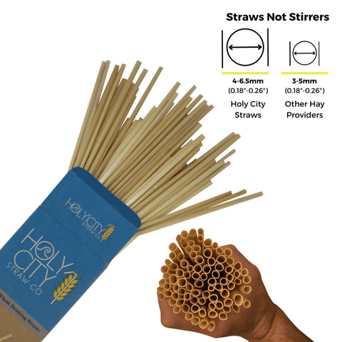 Cocktail Wheat Straws by Holy City Straw Company