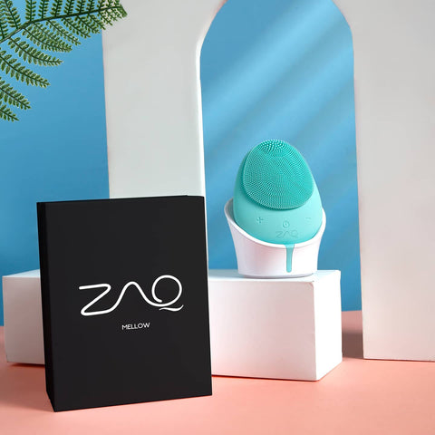 Mellow W-SONIC Silicone Facial Cleansing Brush by ZAQ Skin & Body