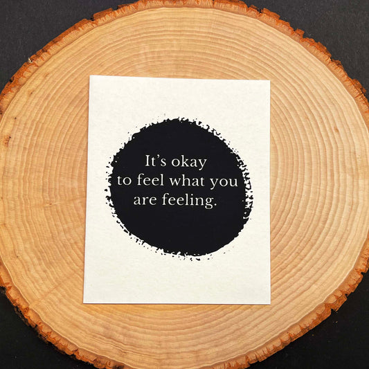 Eco Friendly Card - Feel your feelings by Soothi