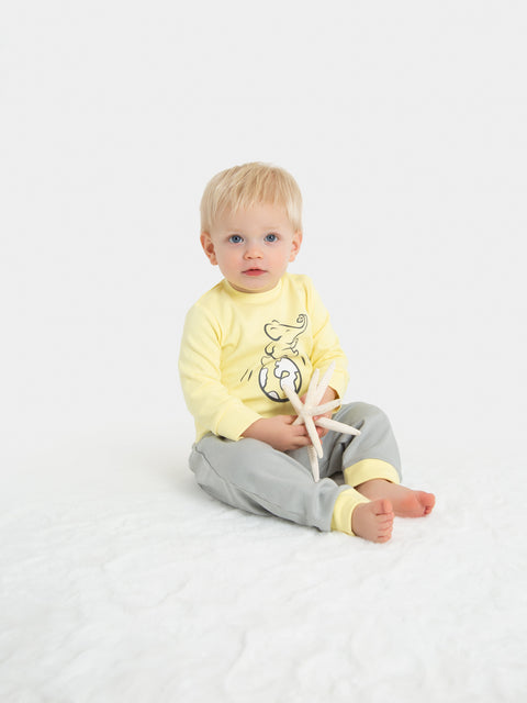 Organic Cotton Jogger Pants - Gray by Little Moy