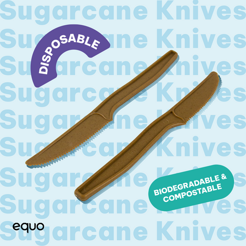 Sugarcane Knives (Wholesale/Bulk) - 1000 count by EQUO