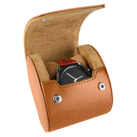 Recycled Leather Single Watch Roll by Barton Watch Bands