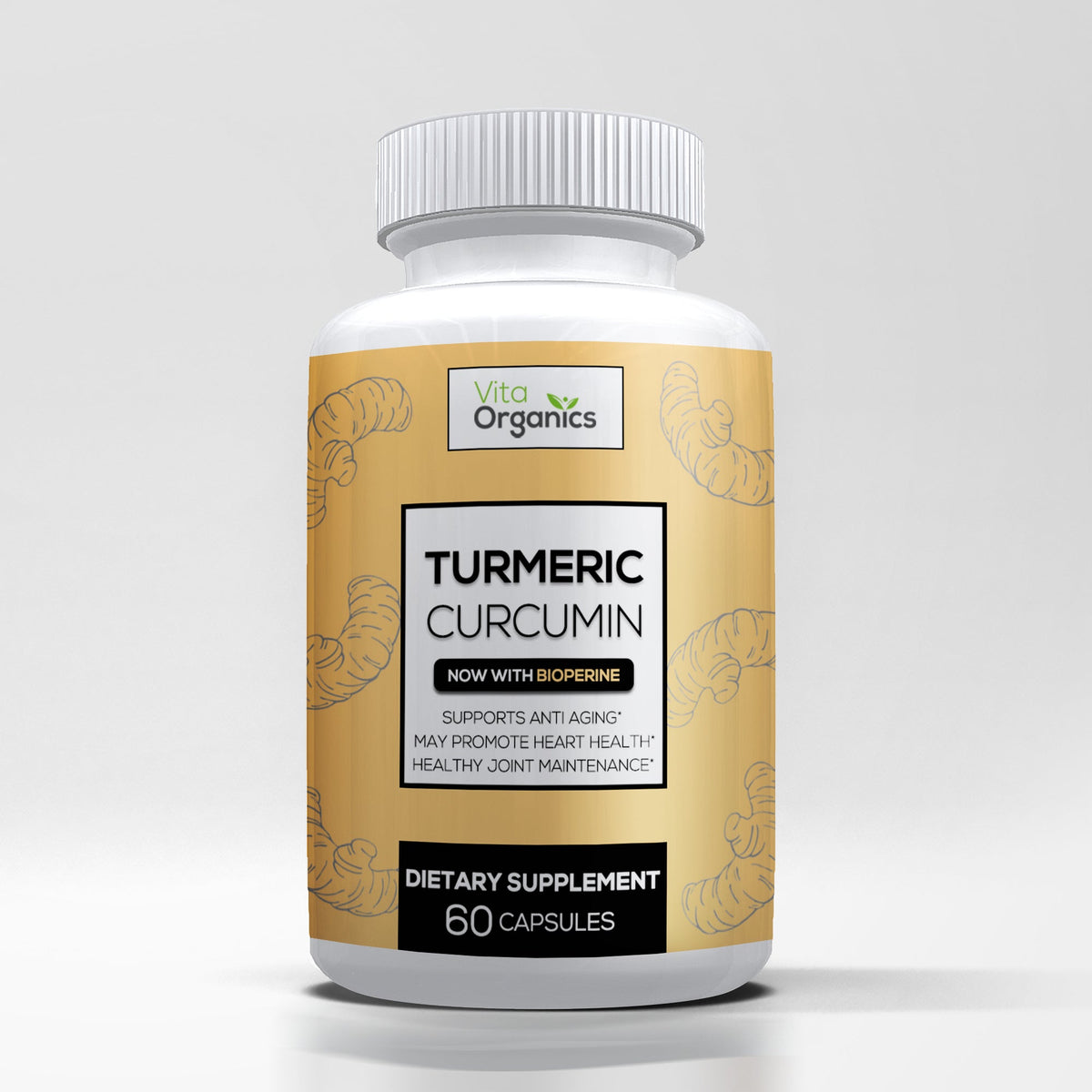 Turmeric Curcumin w/BioPerine (Premium Strength) by Vita Organics