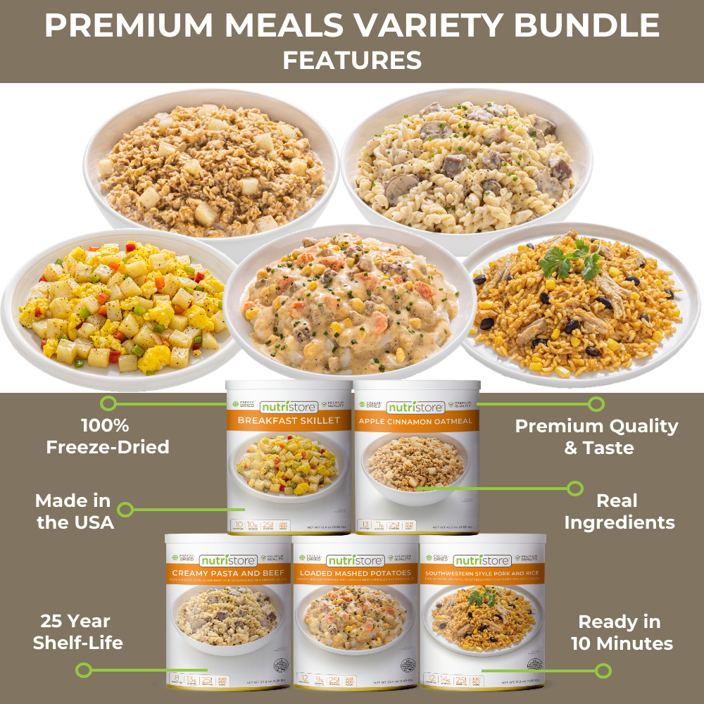 Premium Meals Variety Bundle by Nutristore