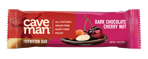 Dark Chocolate Cherry Nut Nutrition Bars by Caveman Foods