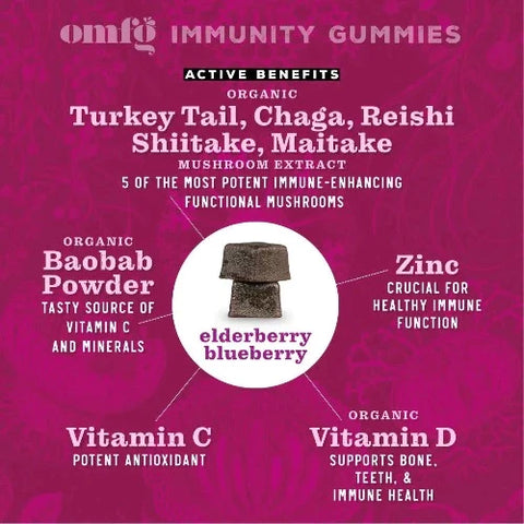 Elderberry Blueberry Immunity Gummies by Noble Spore