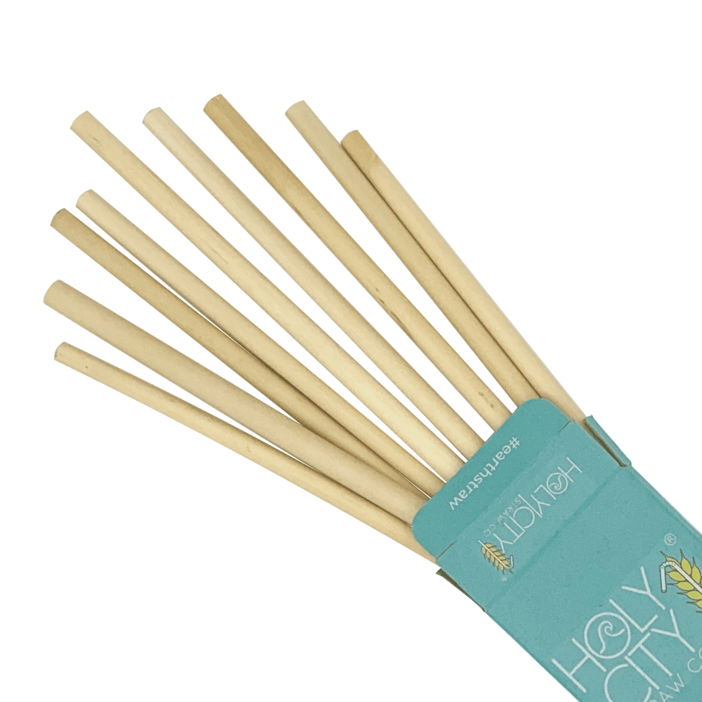Tall Reusable Reed Straws - 10 Pack by Holy City Straw Company