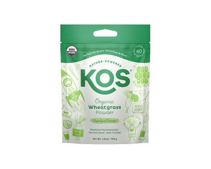 Organic Wheatgrass Powder - 40 servings by KOS.com