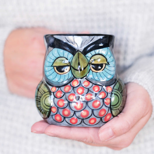 Stoneware Owl Mug by Upavim Crafts