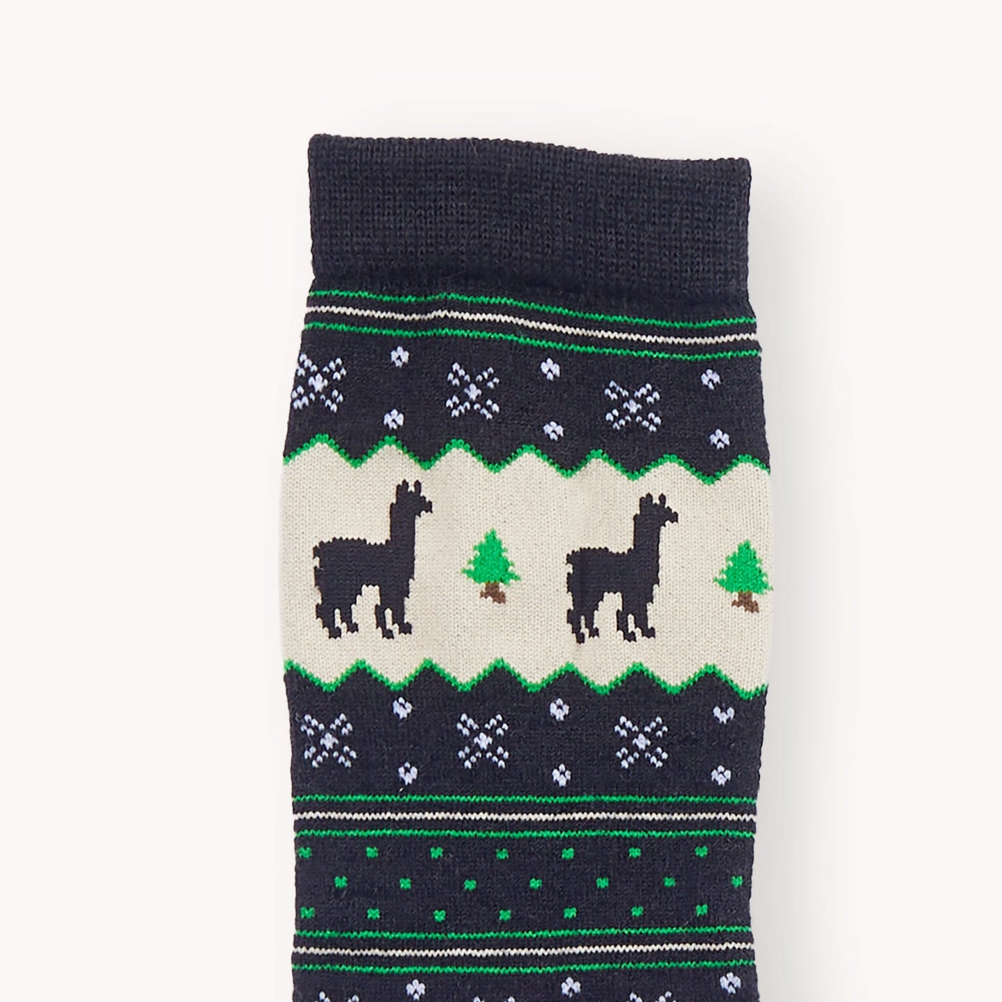 Holiday Stripe Alpaca Socks by POKOLOKO