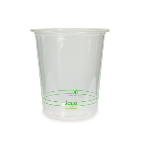 32-Ounce Clear PLA Round Deli Container,300-Count Case by TheLotusGroup - Good For The Earth, Good For Us