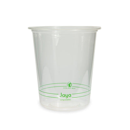 32-Ounce Clear PLA Round Deli Container,300-Count Case by TheLotusGroup - Good For The Earth, Good For Us