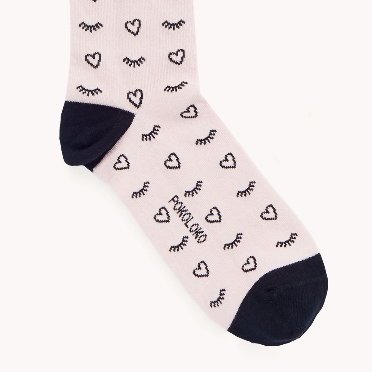 Heart Warmer Print Socks by POKOLOKO