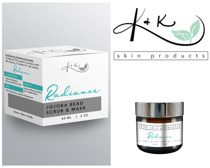Radiance Jojoba Bead Scrub & Mask by K&K Skin Products
