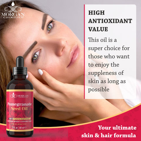 100% Pure Pomegranate Oil 2 oz by Morgan Cosmetics