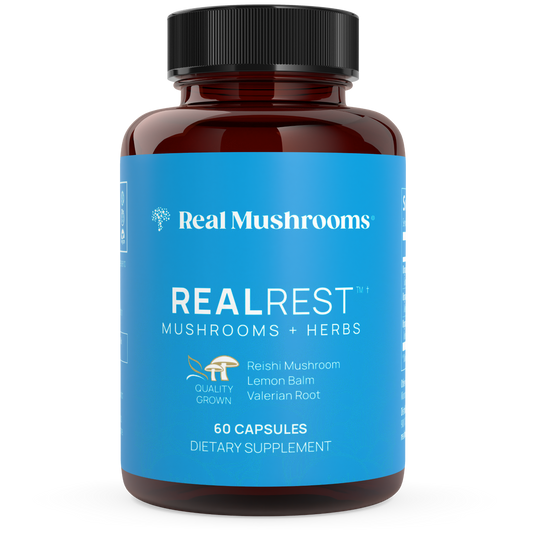 RealRest - Reishi, Valerian and Lemon Balm by Real Mushrooms