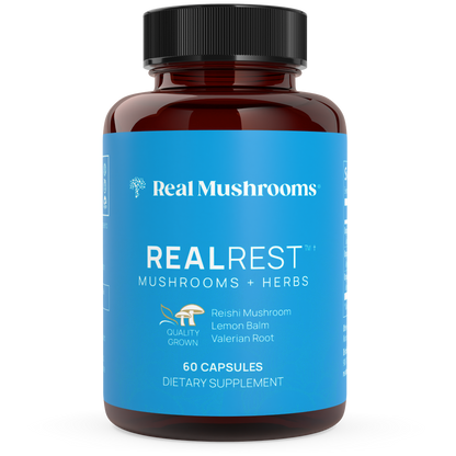 RealRest - Reishi, Valerian and Lemon Balm by Real Mushrooms