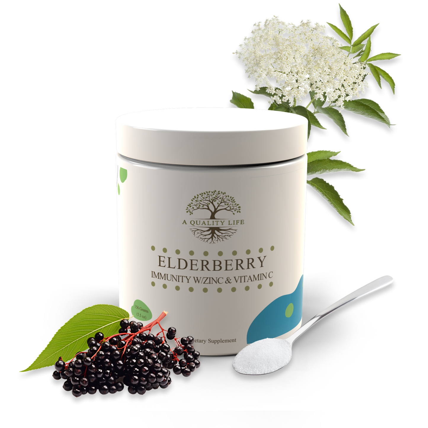 Elderberry, Zinc and Vitamin C Formula by A Quality Life Nutrition