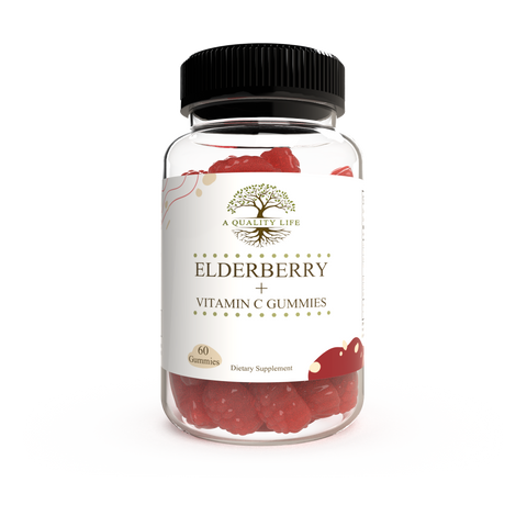 Elderberry & Vitamin C Gummies by A Quality Life Nutrition