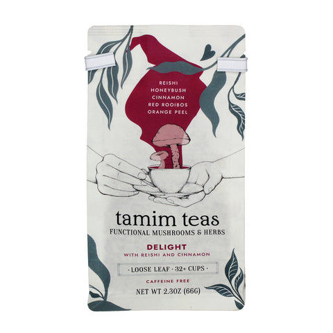 Delight | Reishi Mushroom Tea with Cinnamon and Honeybush by Tamim Teas
