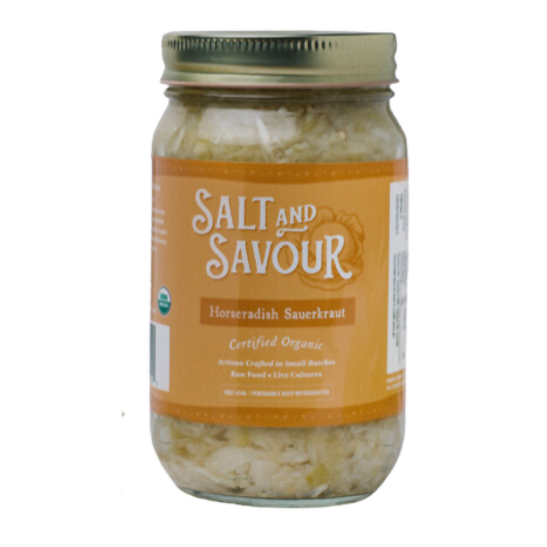 Salt and Savour Sauerkraut with Horseradish, Organic by Farm2Me