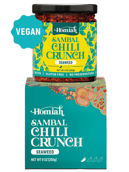 Sambal Chili Crunch, Vegan - 9 oz by Homiah