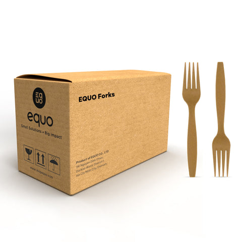 Sugarcane Forks (Wholesale/Bulk) - 1000 count by EQUO