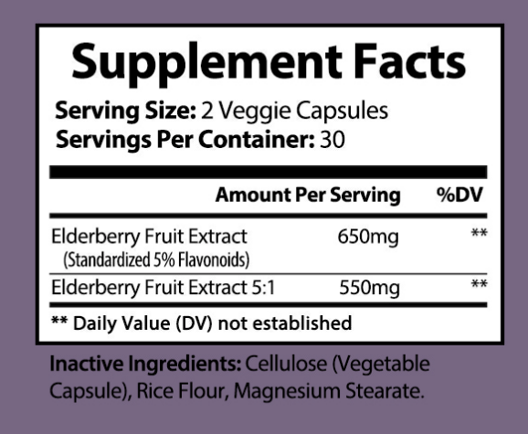 Elderberry Fruit Plus by Vita Organics