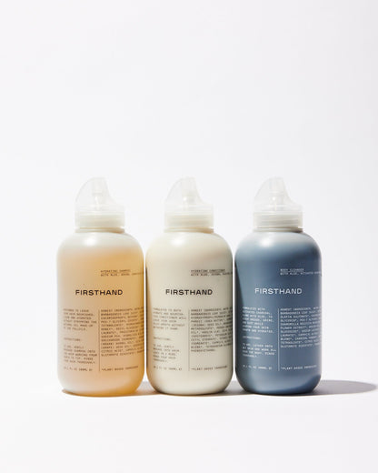 The Shower Trio: Shampoo + Conditioner + Body Cleanser by Firsthand Supply