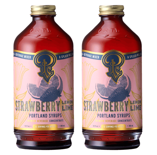 Strawberry Lemon-Lime Syrup two-pack by Portland Syrups