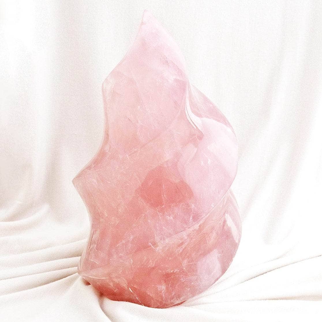 Rose Quartz Flame Crystals by Tiny Rituals
