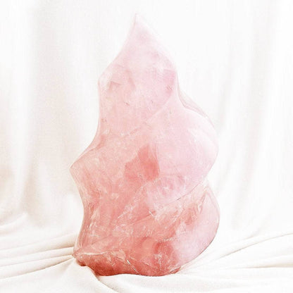 Rose Quartz Flame Crystals by Tiny Rituals