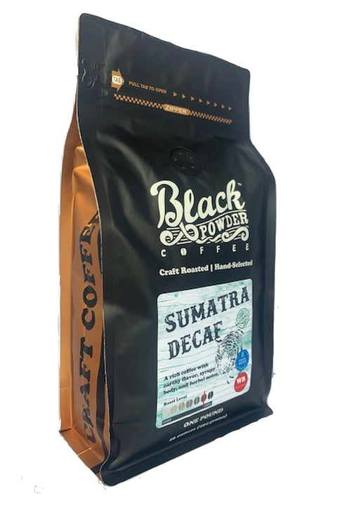 Sumatra Decaf | Naturally Grown | Swiss Water Process | Dark Roast by Black Powder Coffee