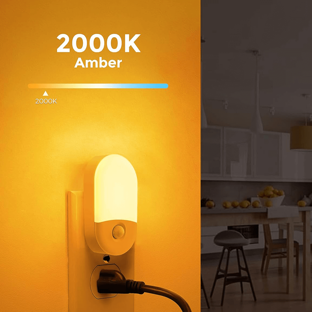 Anti-Blue LED Night Light Motion Sensor - Amber