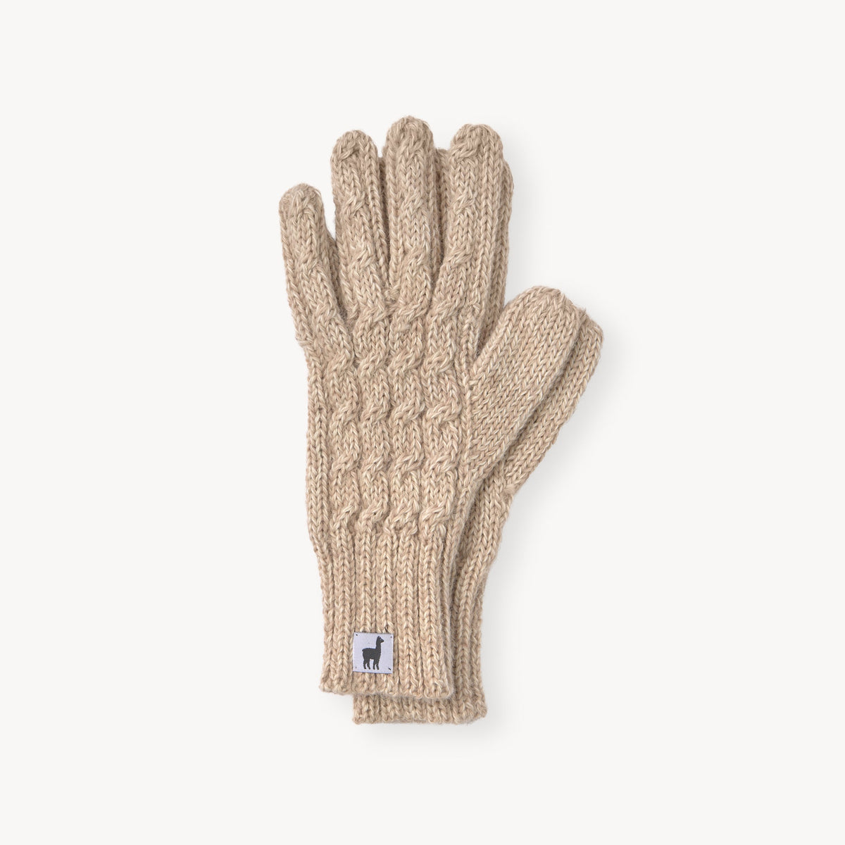 Hand-Knit Alpaca Gloves by POKOLOKO