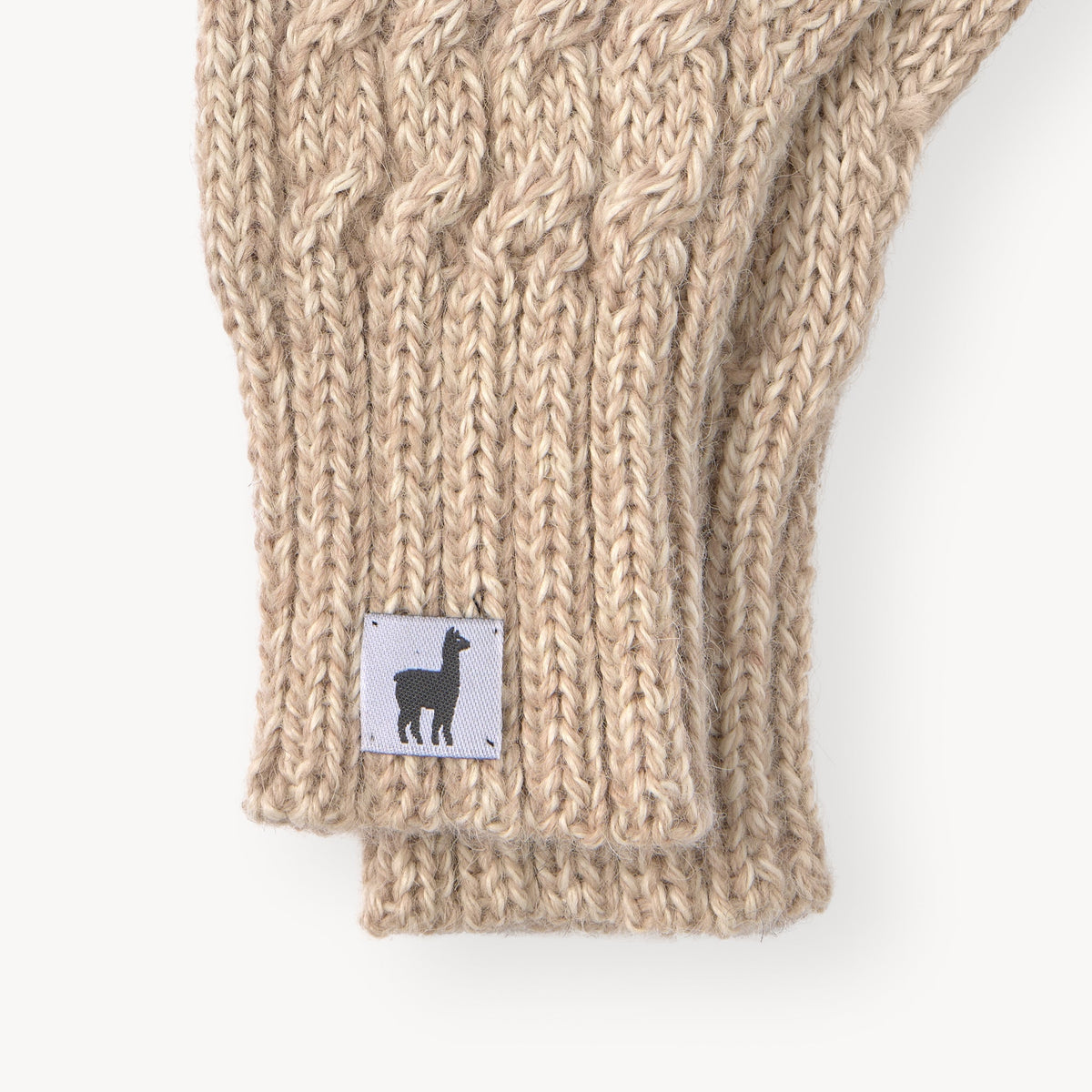 Hand-Knit Alpaca Gloves by POKOLOKO