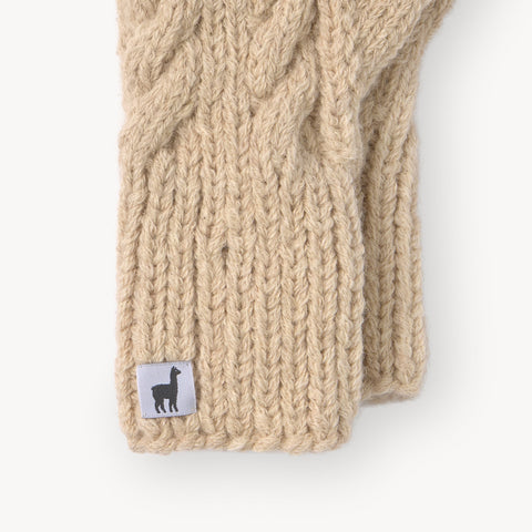 Hand-Knit Alpaca Mittens by POKOLOKO
