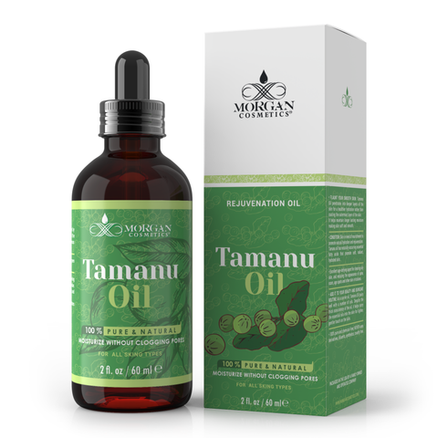 100% Tamanu Oil Cold Pressed Unrefined - Tamanu Oil for Skin - Natural Cold Pressed Oil Makes Skin Smooth, Plump and Soft for Lighter and Gentler Touch (2 FL. Oz) by Morgan Cosmetics