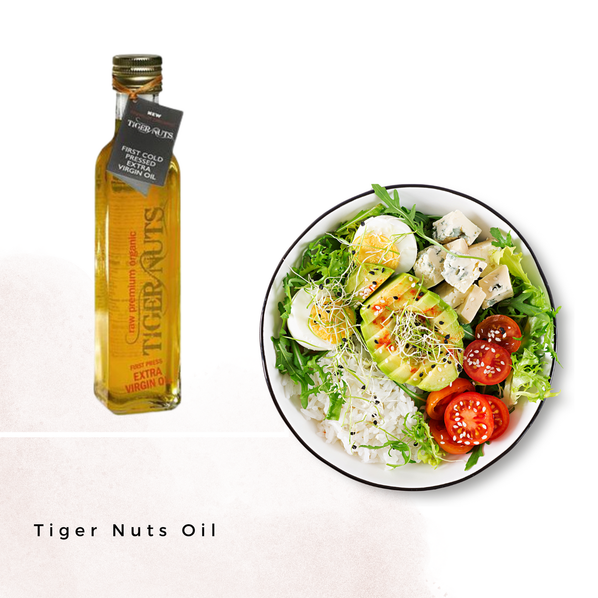 Tiger Nuts Oil, Organic, Cold Press (250 ml bottle) - 12 bottles x 1 case by Farm2Me