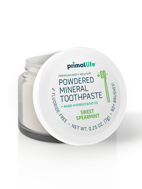 Toothpowder /  Powdered Mineral Toothpaste by Primal Life Organics #1 Best Natural Dental Care