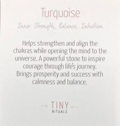 Real Genuine Turquoise Energy Bracelet by Tiny Rituals